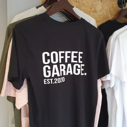 UN1T 7 'COFFEE GARAGE' T Shirt Black