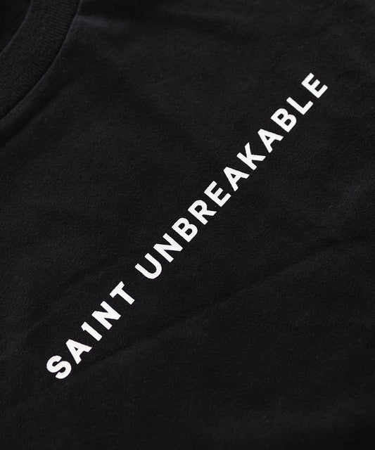 SA1NT Unbreakable Minimalistic T Shirt Black