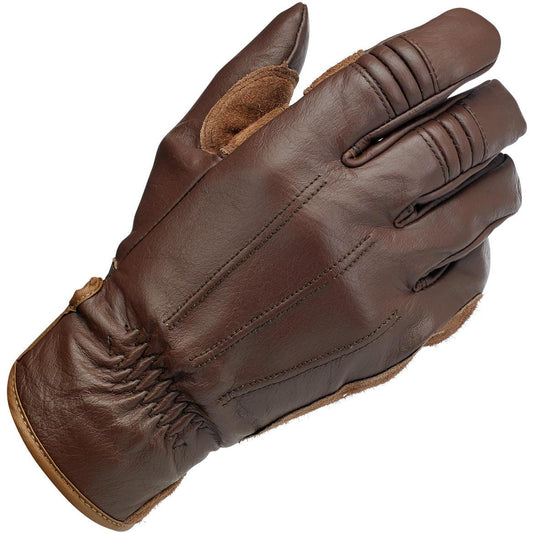 Biltwell Leather Work Gloves Chocolate Brown