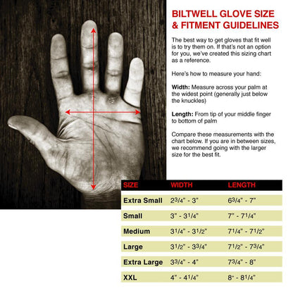 Biltwell Leather Work Gloves Black