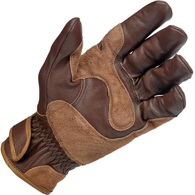 Biltwell Leather Work Gloves Chocolate Brown